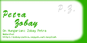 petra zobay business card